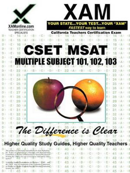 Cset MSAT Multiple Subjects 101, 102, 103 Teacher Certification Test Prep Study Guide by Sharon A Wynne 9781581978032