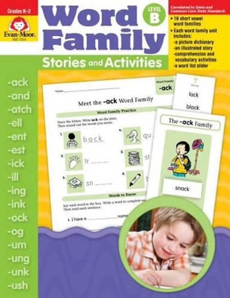 Word Family Stories & Activities Level B by Evan-Moor Educational Publishers 9781596731684