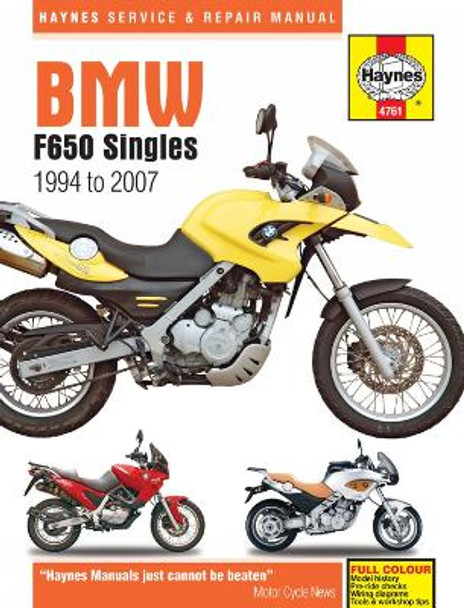 BMW F650 Singles (94-07) by Haynes Publishing