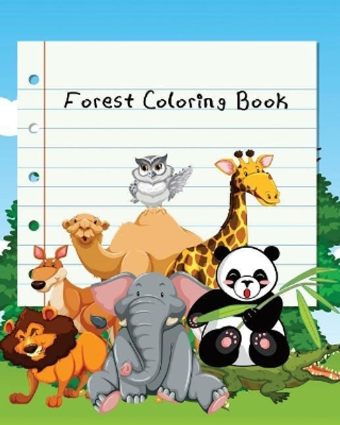 Forest Coloring Book: For Children Ages 4-8 by Phoebe Orange 9781727173468