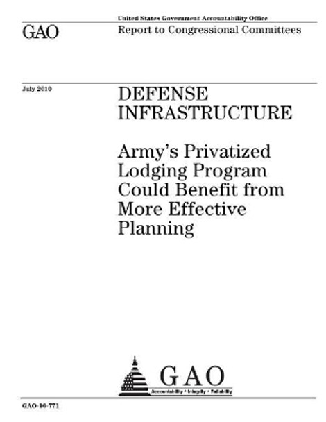 Defense Infrastructure: Armys Privatized Lodging Program Could Benefit from More Effective Planning: Report to Congressional Committees. by U S Government Accountability Office 9781974445431