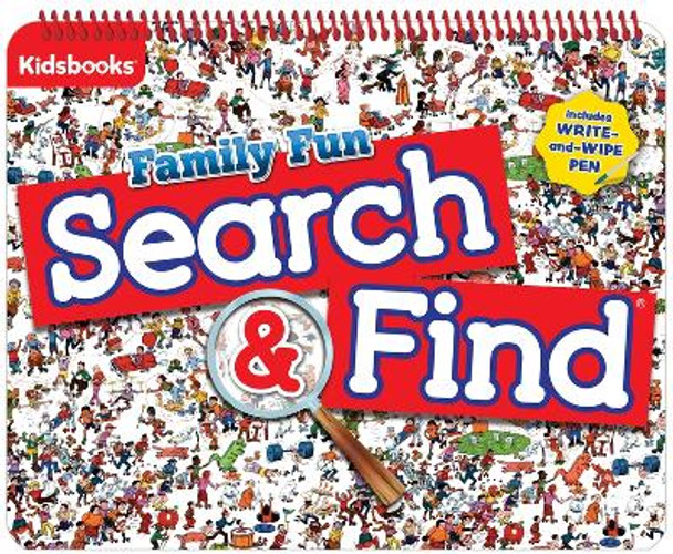 Family Fun Search & Find Write and Wipe Spiral Pad by Kidsbooks 9781628858921