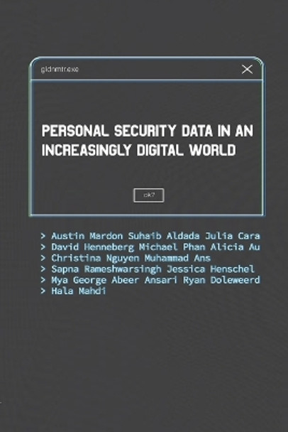 Personal Security Data in an Increasingly Digital World by Austin Mardon 9781773699066