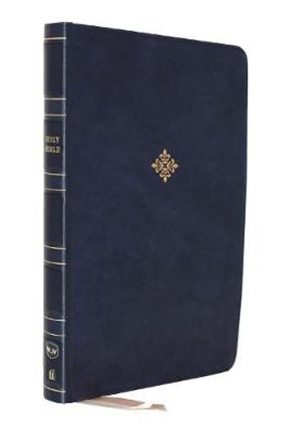 NKJV, Thinline Bible, Large Print, Leathersoft, Blue, Red Letter, Comfort Print: Holy Bible, New King James Version by Thomas Nelson