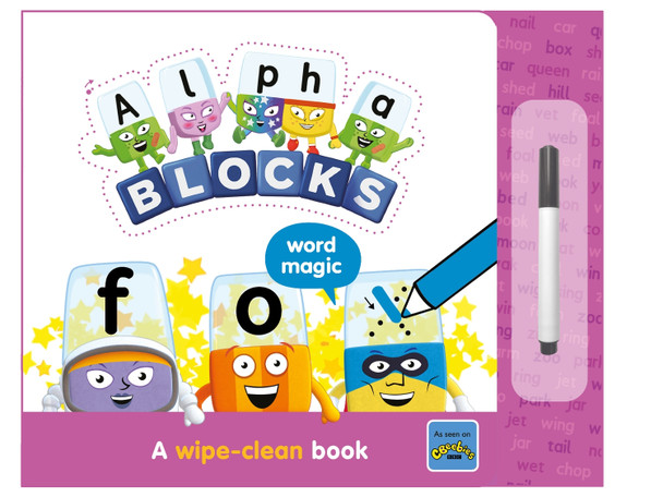 Alphablocks Word Magic: A Wipe-Clean Book by Sweet Cherry Publishing