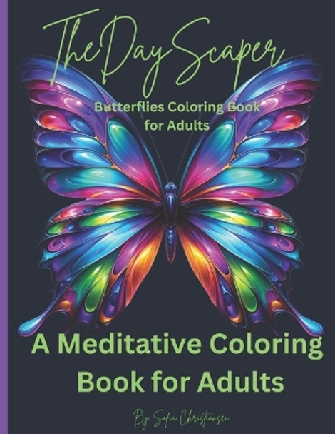 The Day Scaper Butterflies Coloring Book For Adults: A Meditative Coloring Book For Adults, For Stress Relief, Meditation, Relaxation, Anxiety, Panic Attacks, and Trauma by Sofia Christiansen 9798879828269