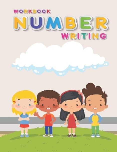 Number Writing: Handwriting Practice Book For Kids Writing Page and Coloring Book: Numbers 1-10: For Preschool, Kindergarten, and Kids Ages 3+:8.5x11: 50 pages: Four Kids Gang Cover by Satapol Ceo 9798676116705