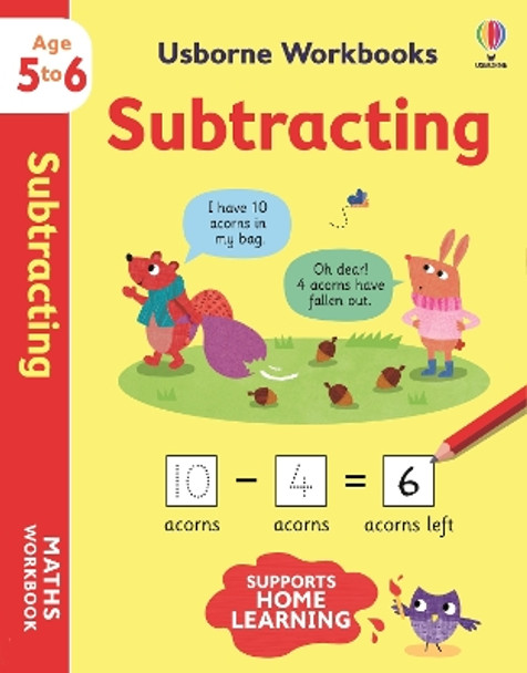 Usborne Workbooks Subtracting 5-6 by Holly Bathie 9781801313469