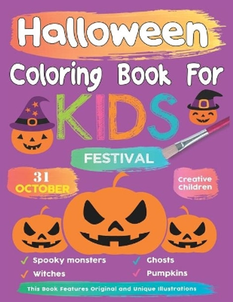 Halloween Coloring Book For Kids: A Fun Halloween Coloring Book For Preschoolers and Toddlers by You Can Do Learning 9798691030383