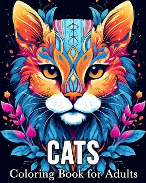 Cats Coloring Book for Adults: 50 Cute Images for Stress Relief and Relaxation by Mandykfm Bb 9798880521968