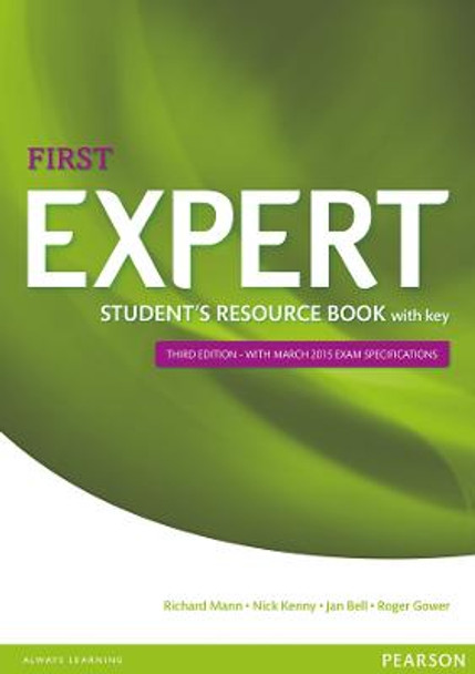 Expert First 3rd Edition Student's Resource Book with Key Nick Kenny 9781447980629