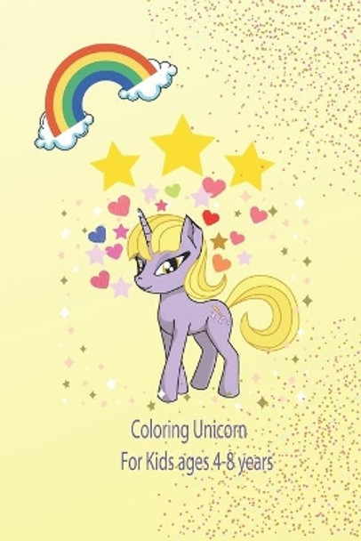 Coloring Book for kids 4-8 years: Unicorn coloring book for kids with 6 x 9 inches with 48 pages by Coloring Book Edition 9798654223494