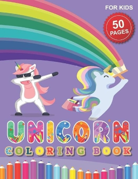 Unicorn Coloring Book for Kids: Fun Activity Coloring Book For Children, 50 Magical Pages with Unicorns by Barkoun Press 9798694103749