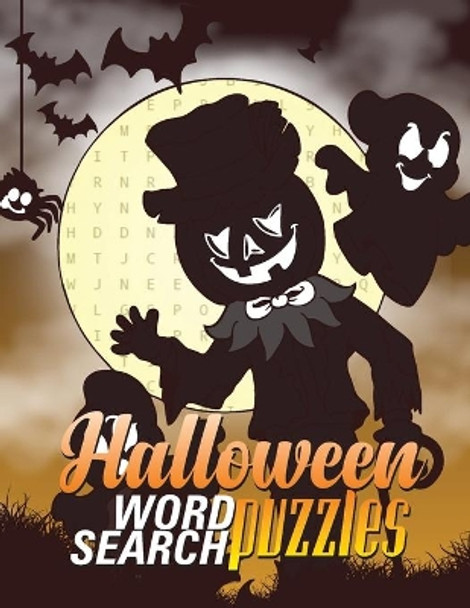 Halloween Word Search Puzzles: With Coloring Designs And Word Lists from Easy to Medium and Hard Puzzles Games For Adults and Kids by Simlet House 9798684573583