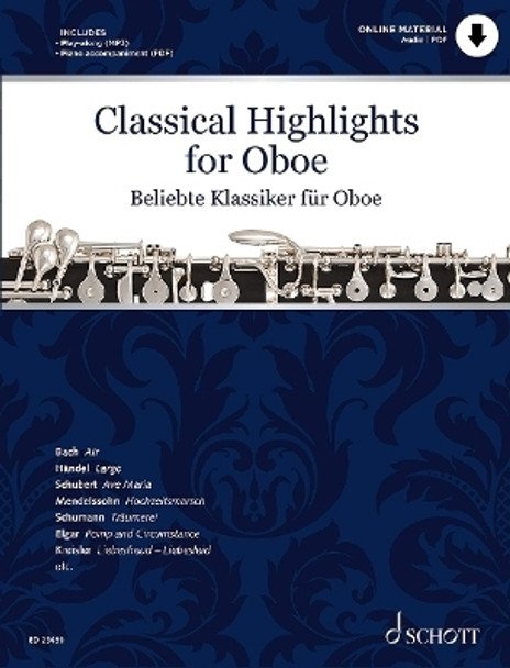 Classical Highlights for Oboe Arranged for Oboe and Piano (Via PDF Download) by Kate Mitchell 9781705162361