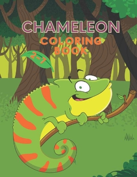 chameleon coloring book: for kids and toddlers, cute chameleon, fun and cool draws by Muz Aka 9798565487558