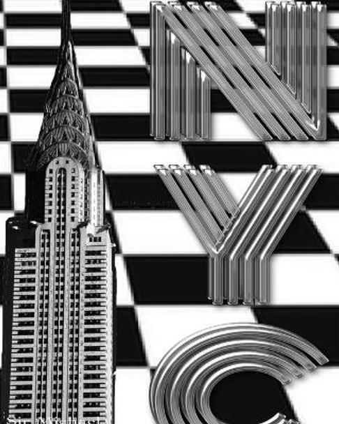 checker board New York City Chrysler Building creative drawing journal by Michael Huhn 9780464192169