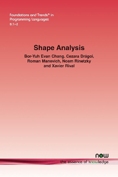 Shape Analysis by Bor-Yuh Evan Chang 9781680837322