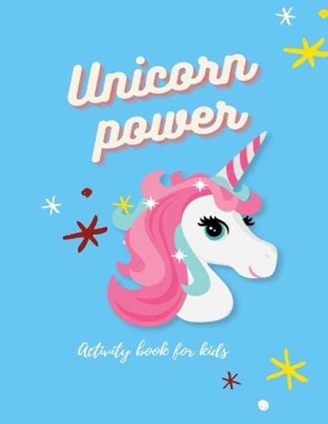 Activity Book For Kids Unicorn power: coloring crossword puzzle find errors by Activity Book Edition 9798687672498