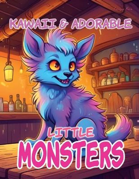 Kawaii & Adorable Little Monsters: Coloring Book for Kids Teens and Adults by Kerrigan Moore 9798872595540