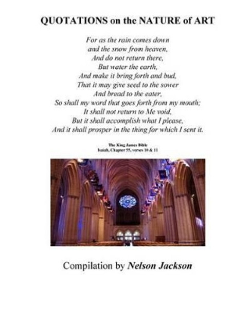 Quotations on the Nature of Art by Jackson Sr 9781539803102