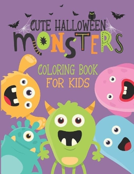 Cute Halloween Monsters: Coloring Book for Kids by Nordika Books 9798690067328