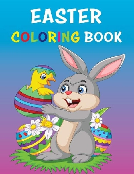 Easter Coloring Book: A Fun Activity Happy Easter Coloring Book for Kids Ages 2-8, with Eggs, Bunnies, Flowers, Cute Animals and More, 54 pages, 8.5 x 11 Inches, by Soshpress 9798709117211