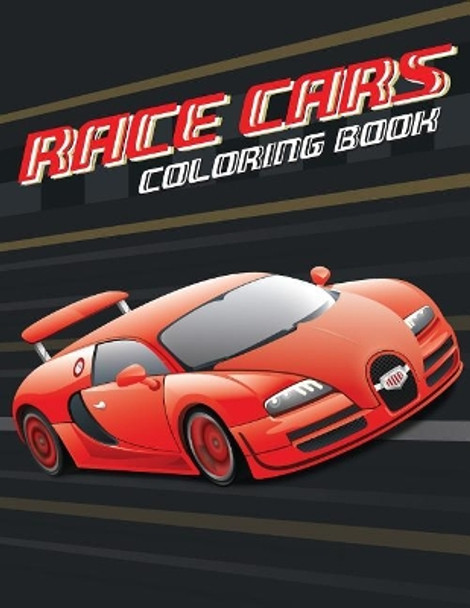 Race cars; Easy coloring book for boys kids toddler, Imagination learning in school and home: Kids coloring book helping brain function, creativity, and imagination perfected for boys and girls by Banana Leaves 9781544613444