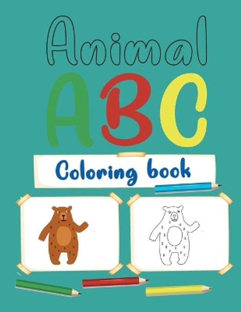 Animal abc Coloring Book: Alphabet Coloring Book For Kids with Animals Ages 2-4 by Ilyasse Store 9798656218191