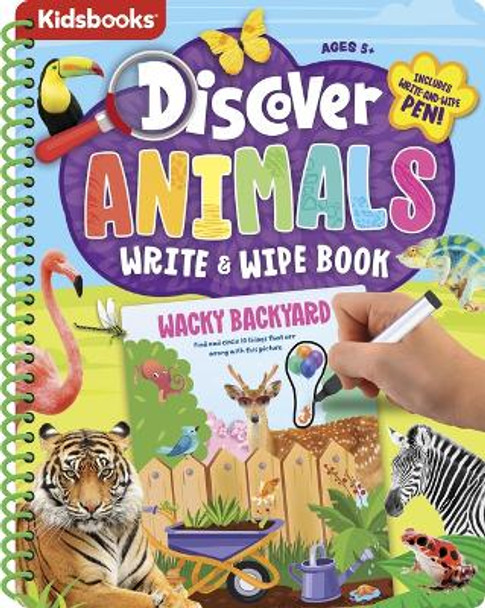 Discover Spiral Wipe-Clean Animals: Animals by Kidsbooks 9781638541363