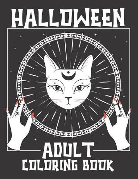 Halloween Adult coloring book: Awesome design 50+ spooky coloring pages filled with monsters, witches, pumpkin, haunted house cats snack and more for hours of fun and relaxation - Black and white cover by Smas Activity 9798697610268