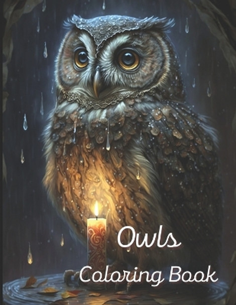 Owls Coloring Book: A painting fun for children and adults. Book Cover 1 by Simon Kury 9798373607513