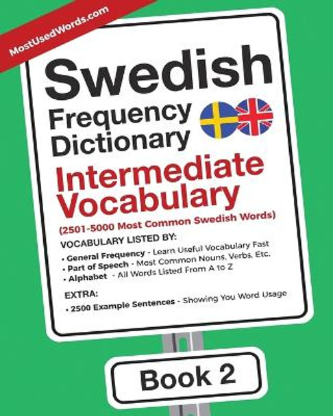 Swedish Frequency Dictionary - Intermediate Vocabulary: 2501-5000 Most Common Swedish Words by Mostusedwords 9789492637055