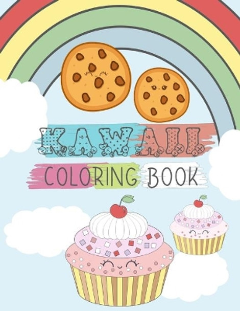 Kawaii Coloring Book: 24 Fun and Relaxing Kawaii Colouring Pages For kids by Catherine Catherine 9798712110650