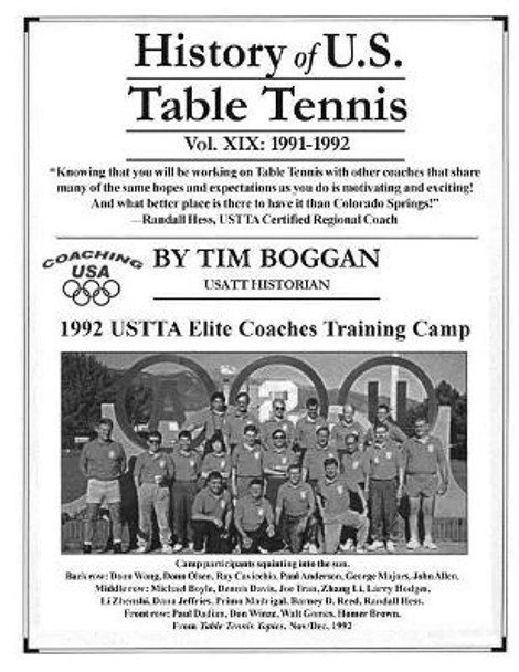 History of U.S. Table Tennis Volume 19 by Tim Boggan 9781542764636