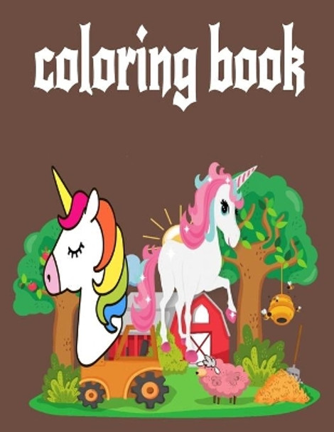 Coloring Book: 8,5 x 11 inches 71 pages unicorn coloring book for kids ages 4-8 beautiful unicorn by Book Color 9798681492634