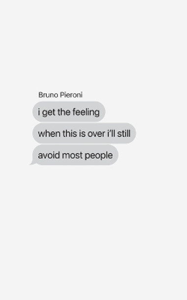 I Get The Feeling When This is Over I'll Still Avoid Most People by Bruno Pieroni 9781736879504