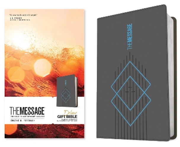 The Message Deluxe Gift Bible, Charcoal by Eugene H. Peterson 9781641586092