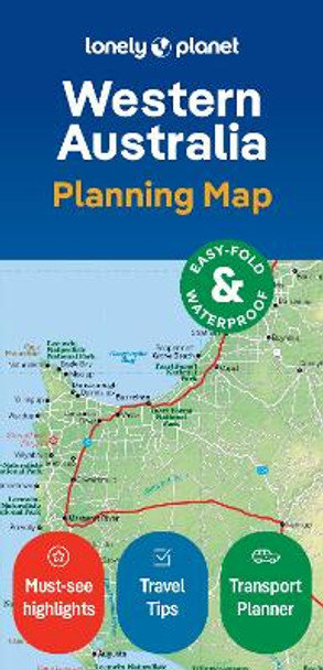 Lonely Planet Western Australia Planning Map Lonely Planet 9781788688994