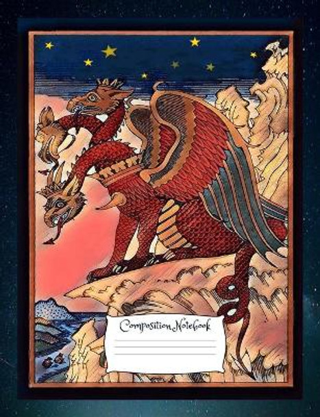 Dragon Composition Notebook: Standard size vintage fantasy art cover composition notebook / Journal 150 lined college ruled pages, serpent medieval softcover book. (Volume 13) by Abundant Creations 9781725154834