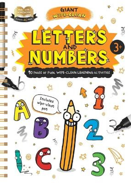 Help with Homework Letters & Numbers: Giant Wipe-Clean Workbook for 3+ Year-Olds by Igloobooks 9781837717552