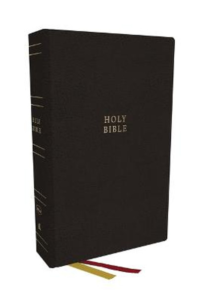 NKJV Holy Bible, Super Giant Print Reference Bible, Black Genuine Leather, 43,000 Cross References, Red Letter, Comfort Print: New King James Version by Thomas Nelson