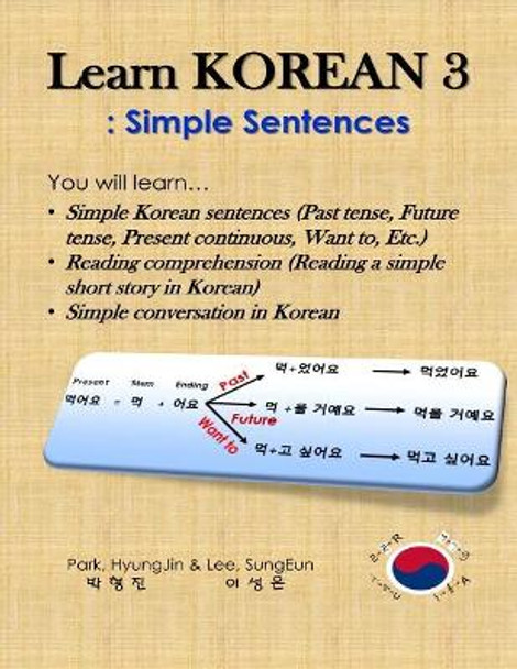 Learn Korean 3: Simple Sentences: (Past tense, Future tense, Present continuous, Want to, Etc.; Reading comprehension; Simple conversation) by Sungeun Lee 9781986386098