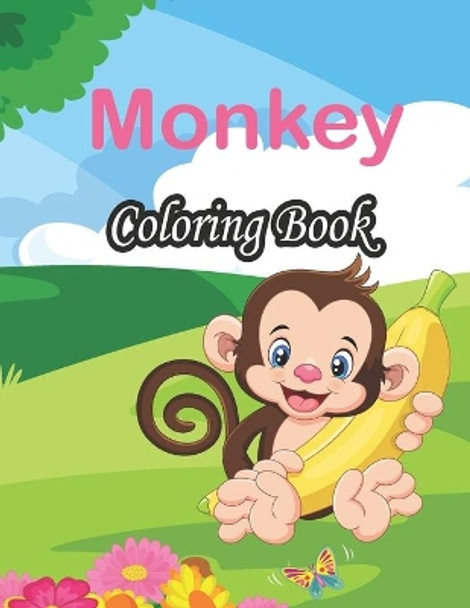 Monkey Coloring Book: funny coloring pages, monkeys jungle animal book by Tech Nur Press 9798591925925