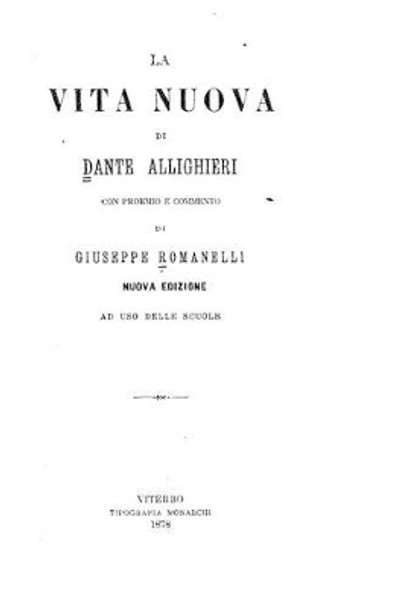 Vita nuova by Dante Alighieri 9781519541666