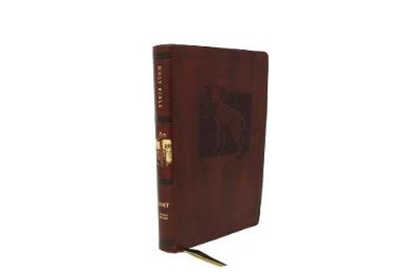 NET Bible, Thinline Art Edition, Large Print, Leathersoft, Brown, Comfort Print: Holy Bible by Thomas Nelson