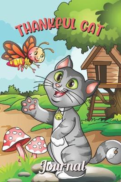 Thankful Cat Journal: 30 Days Coloring Journal with Writing Prompt by Lisara Whitethinking 9798694365543