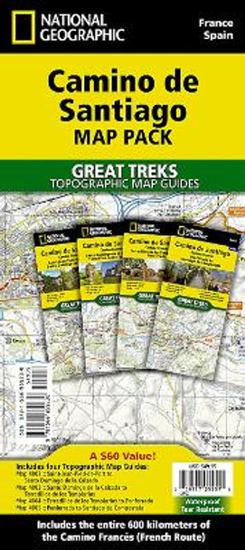 Camino de Santiago Map Map Pack Bundle: 4 map pack for the whole route by National Geographic Maps 9781566959230