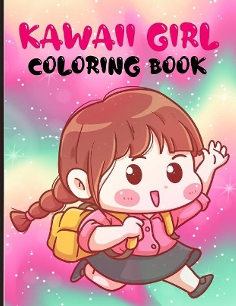 Kawaii Girl Coloring Book: Cute Anime Characters Coloring Pages For Kids And Adults, Chibi Girls Coloring Book, great gift idea by Amal Illustrats 9798737004095