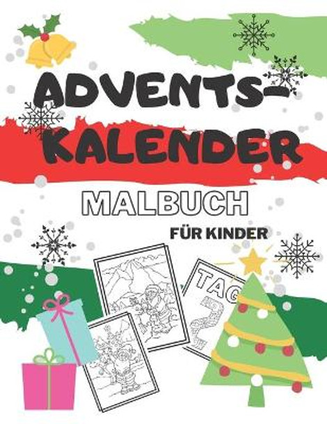 Adventskalender Malbuch fur Kinder: 48 Nummerierte Malvorlagen Countdown fur Weihnachten fur Kleinkind Geschenk by Spagheddy Liebhaber 9798564468589